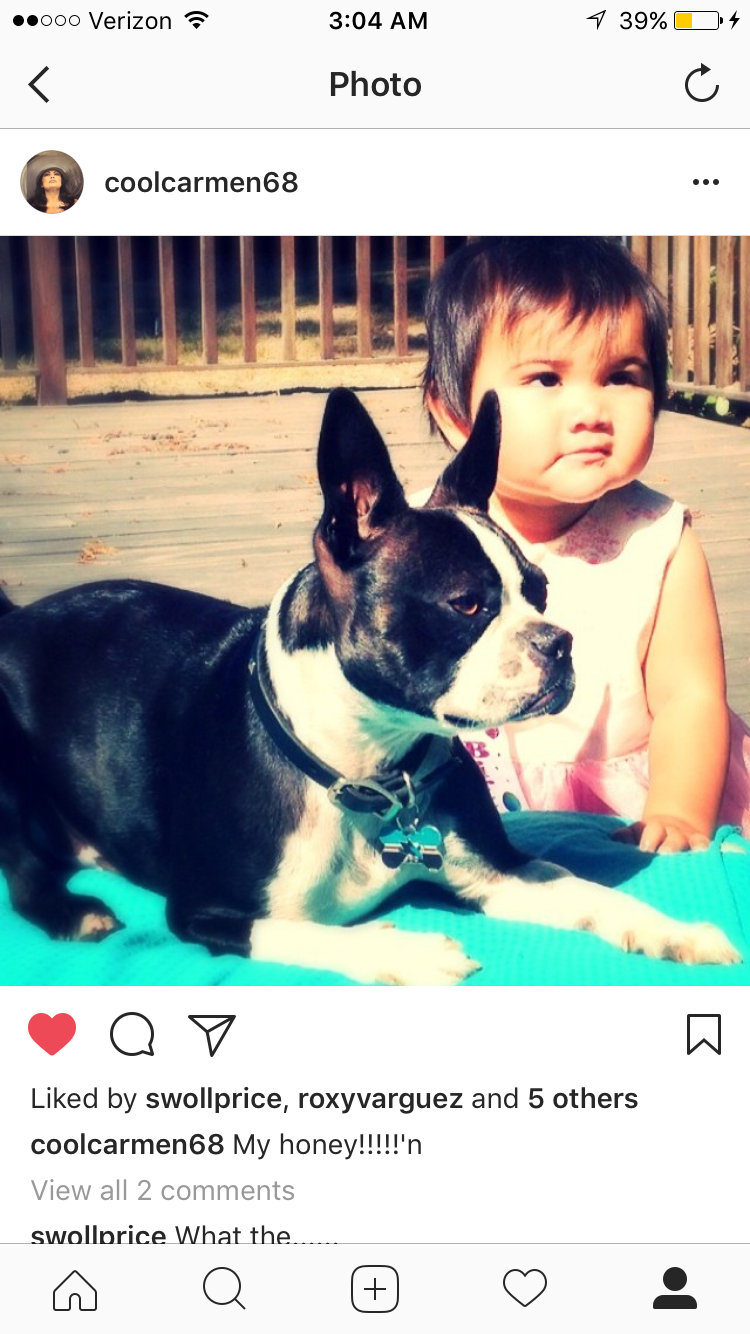 Baby with dog