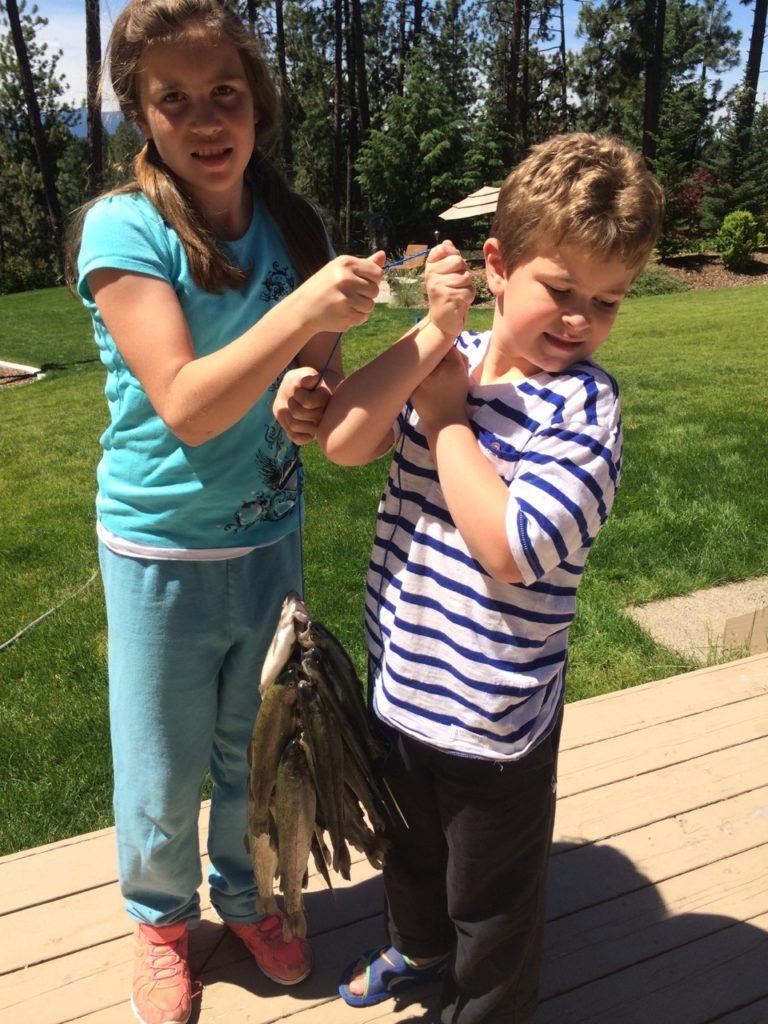 Kids Fishing Coeur d'Alene Idaho