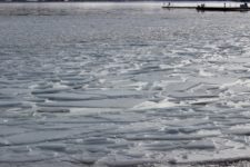 frozen lake coeur d'alene sanders beach