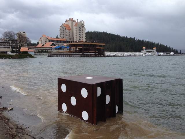 Giant Die Found Ashore Downtown CDA