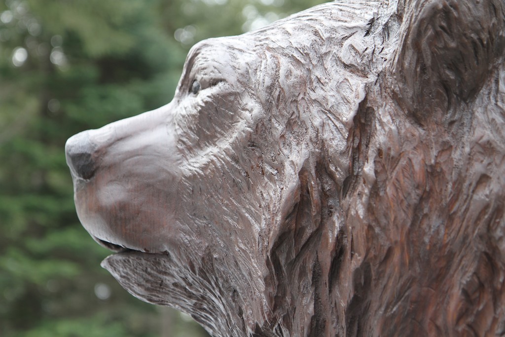 Wood Grizzly Bear Art Coeur d'Alene Idaho