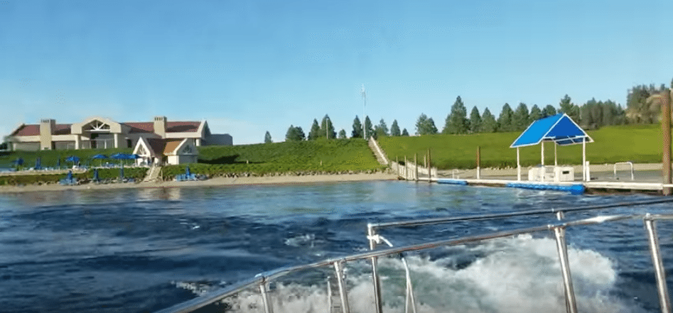 Wooden Boat Ride From Floating Green To Coeur d'Alene Resort