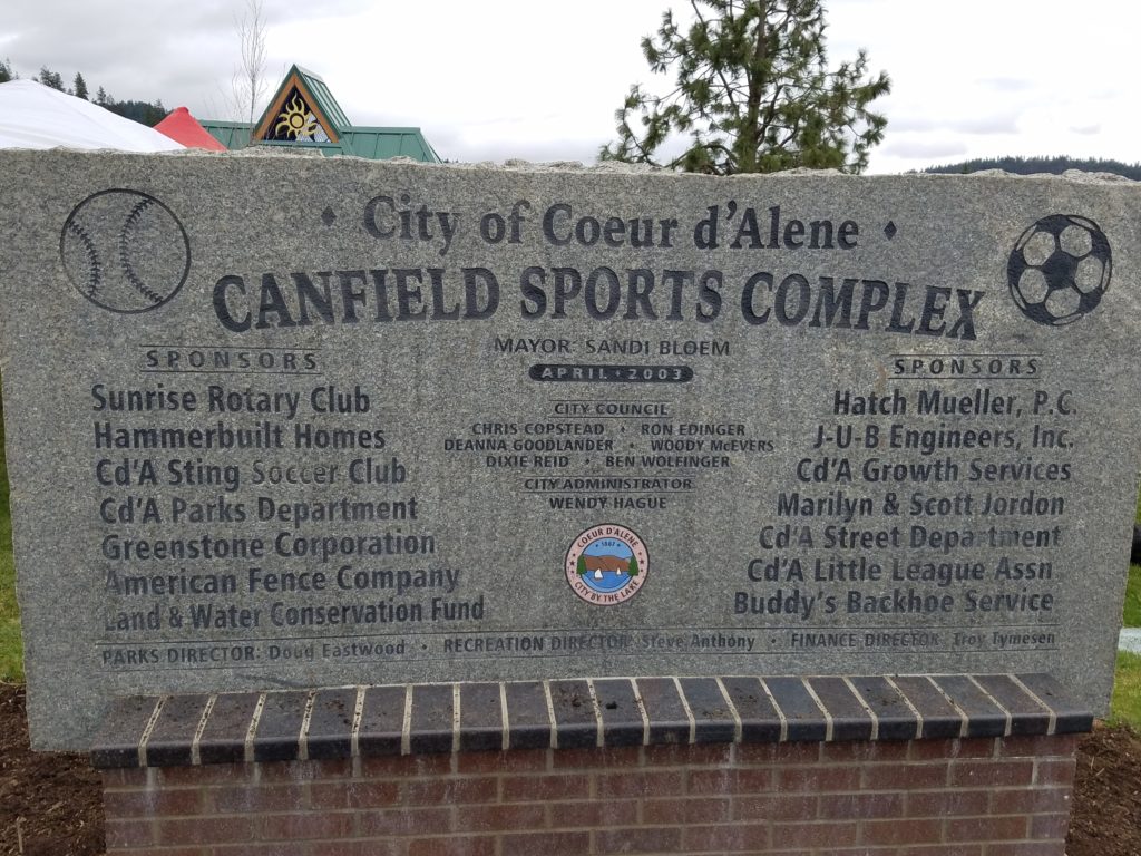 Canfield Sports Complex CDA Idaho