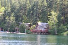 Floating House lake Coeur d'Alene