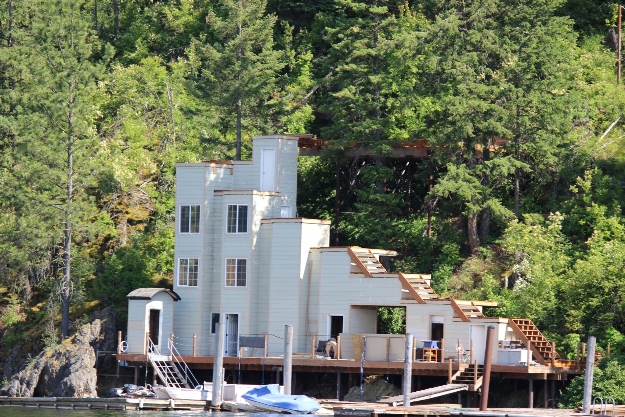 Spanish Bungalow House on Lake Coeur d'Alene
