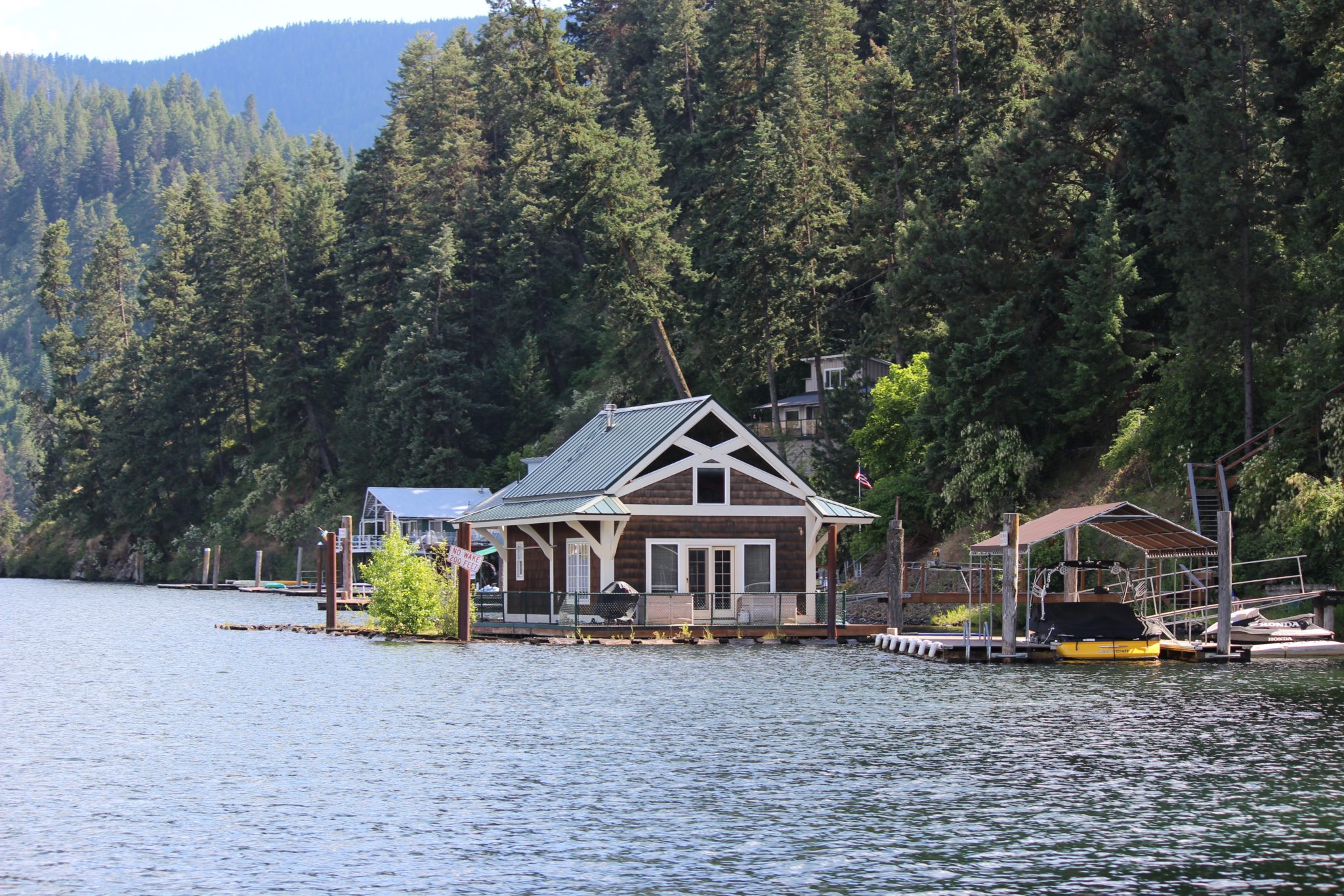 Floating House on Lake Coeur d'Alene Idaho